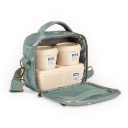 Isothermal food bag with 3 lunch boxes (3.5 l) 1918 series, green