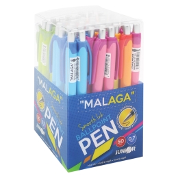 Pero guľôčkové "MALAGA" 0,7 mm - modrá náplň /1ks (1)