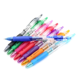 M&G Retractable gel pen Blue 0.7 mm, Comfort rubber grip (2)