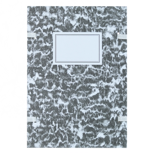 File board A4 with cords - black marble