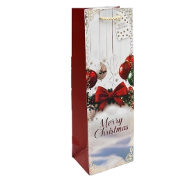 Christmas Gift Bag for a Bottle, 36x12x9 cm, Assorted/1 pc (2)