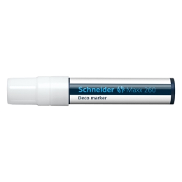 Chalk marker, 5-15 mm, SCHNEIDER "Maxx 260", white (3)