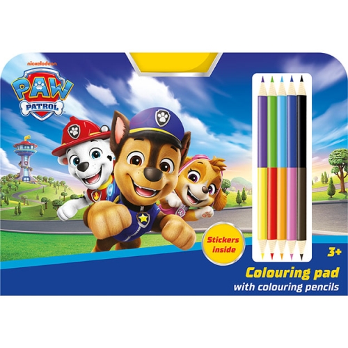 Kresliaci set s pastelkami - Labková patrola