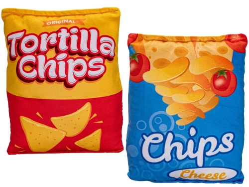 2asstd (tortilla chips,cheese chips) 24cm plush bag of chips 0m+