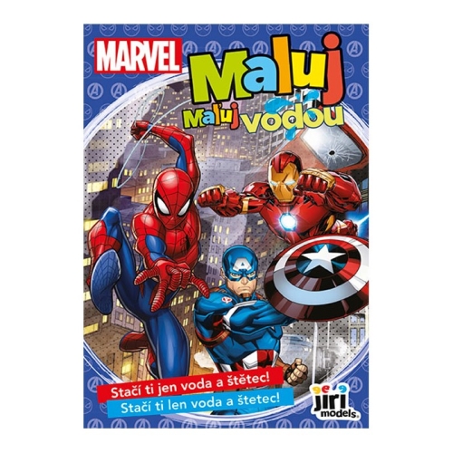 Omaľovánka Maľuj vodou JM A5 - MARVEL