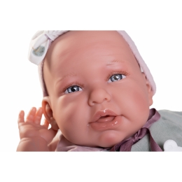 Bábika - novorodenec Daniela s plyšovou myškou, 52 cm (2)