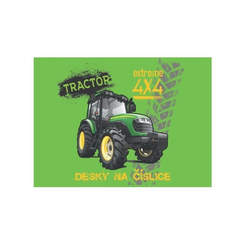 Dosky na číslice traktor