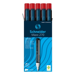 Popisovač lakový Schneider Maxx 270 - červený (4)