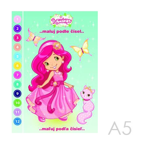 Omaľovanka A5 Akim - Maľuj podľa čísiel - Strawberry