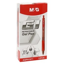 Gel pen M&G G1 (0,5 mm) - red refill (3)