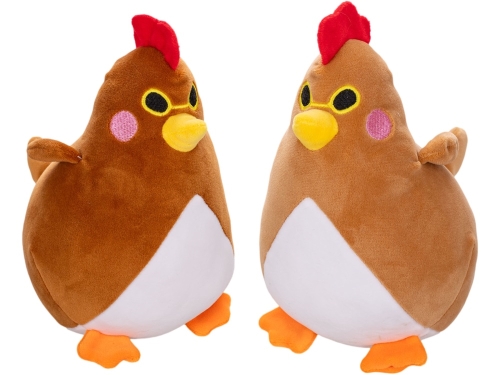 2asstd color (brown,light brown) 19cm plush chicken spandex 0m+