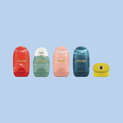 Eraser + grater MILAN Capsule Lava (4 colors)