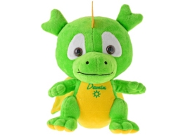 19cm BO "try me" plush Damin dragon w/Czech language & embroidery on chest each in polybag (1)