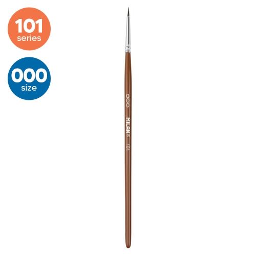 Round brush MILAN no. 000 - 101