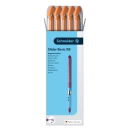 Ballpoint pen Schneider Slider Basic XB - orange refill (2)