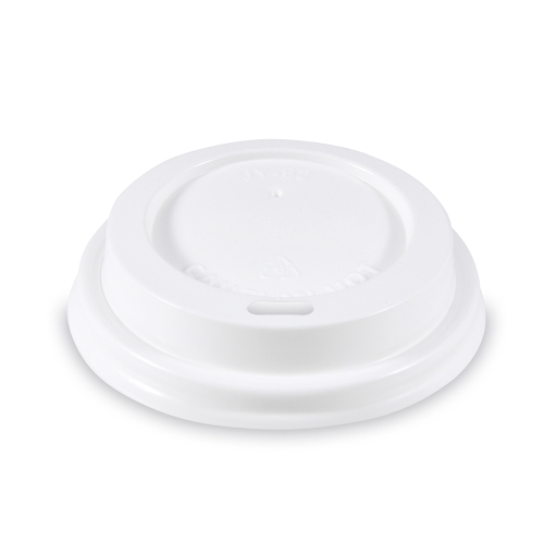 Convex lid white for paper cups O 73 mm (100 pcs.)