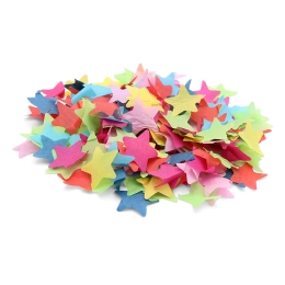 Shooting confetti - tube 60 cm, coloured paper stars (3)