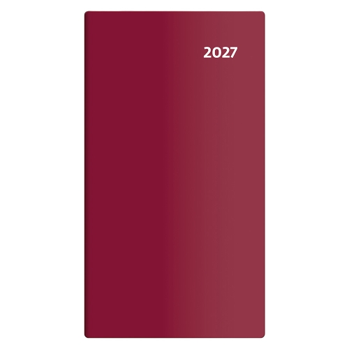 Diár vreckový 2027 - Torino dvojtýždňový - bordová