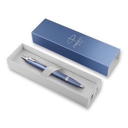 Ballpoint pen PARKER IM Writing Rituals Blue CT, nib M - blue refill (1)
