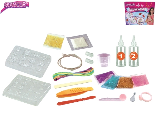 Glamour make your own jewelry from crystal gel in PBX