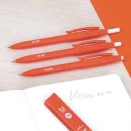 Micro pencil / brush MILAN PL1 Touch HB/0.5 mm - orange (1)