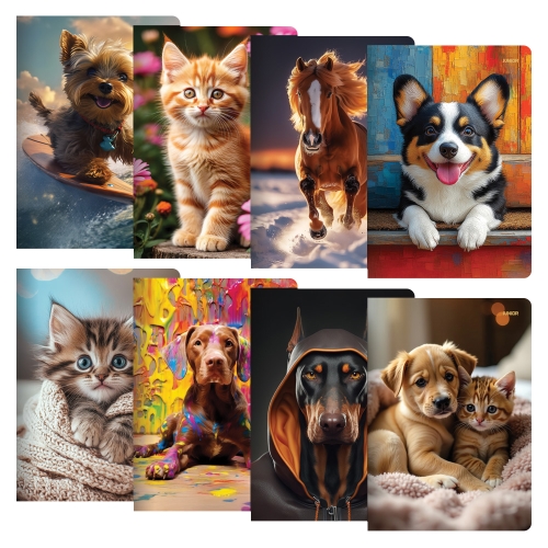 Zošit A5, 40 listový - linajkový 544 - Exclusive - Animal
