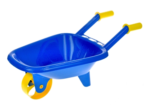 blue color 60x25x30cm plastic wheelbarrow 10m+
