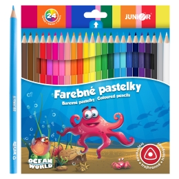 Crayons Ocean World triangular 24pcs