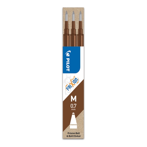 Pilot Frixion Erasable Gel Ink Refill 3 Pack Brown