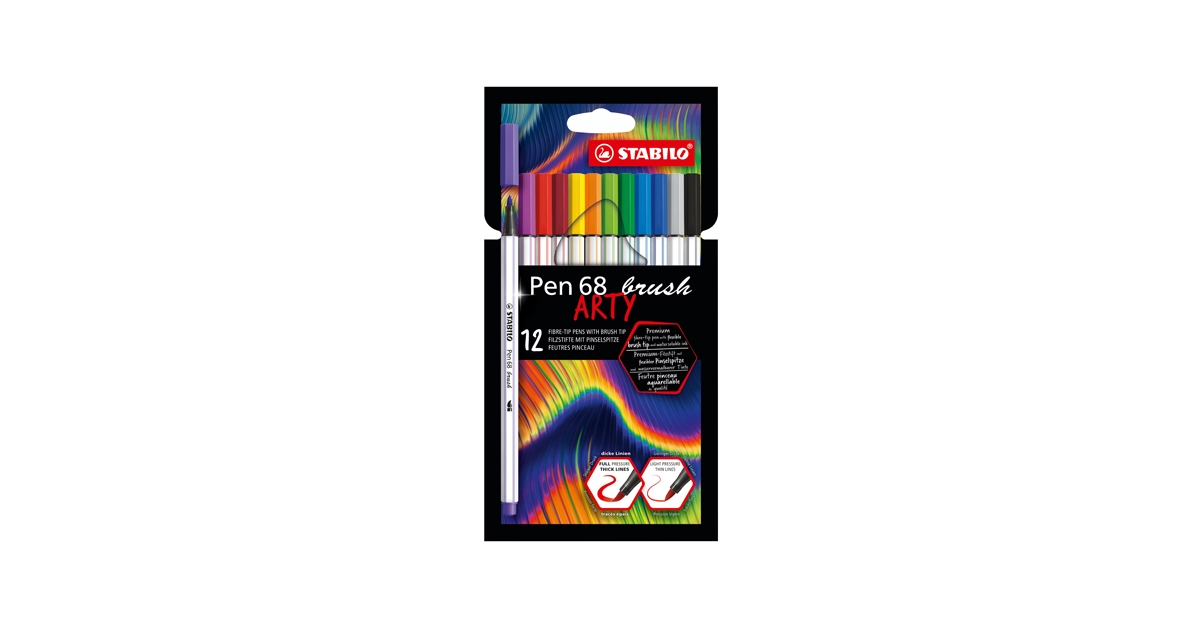 Stabilo Pen 68 Mini Markers, Set of 12 - FLAX art & design