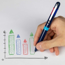 Ballpoint pen Schneider Take Blue 4-colour refill (4)
