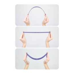 Pravítko MILAN "FLEX" ohybné 30 cm, ružové (2)
