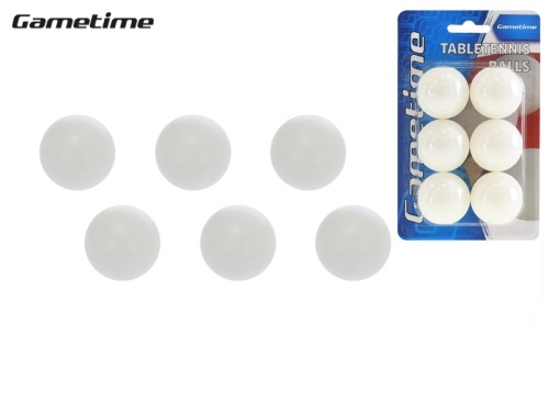 6pcs of Gametime table tenis ball on BC