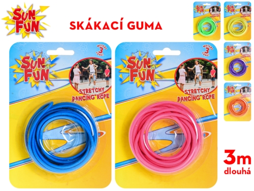 6asstd color(red, purple, blue, green, orange, yellow) 300cm Sun Fun elastic jupm rope on