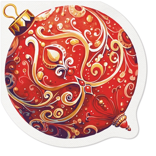 Obrúsky PAW 32x32cm Airlaid shape Decorative Bauble