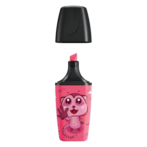 Zvýrazňovač STABILO BOSS MINI Animal Vibes - ružová