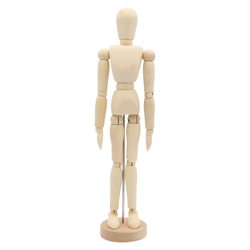 Wooden mannequin, male figure 12"/30 cm