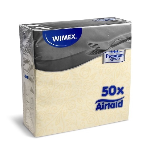 Napkins Premium 40 x 40 cm decor R" beige 50 pcs (1)