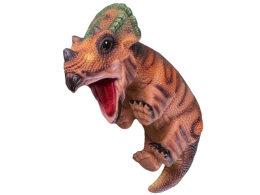 1style only (brown) 42cm plastic dino baby arm puppet each in polybag 1style only (brown) 42cm plastic dino baby arm puppet each in polybag