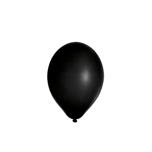 Balloon M 25 cm, black /10 pcs/