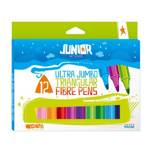 Fixy JUNIOR Ultra Jumbo farebné, sada 12 ks