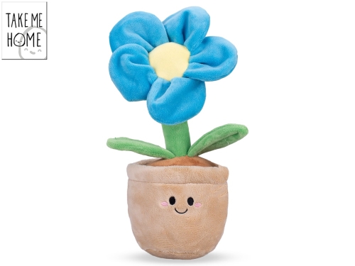 Take Me Home 1style only (blue) 30cm plush flower in pot 0m+