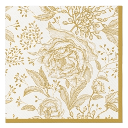Airlaid napkins 40x40 cm Rose Peonies
