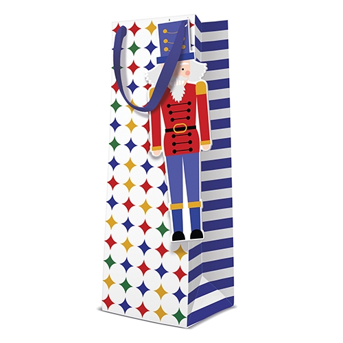 PAW Nutcracker gift bag, bottle 12x10x37 cm