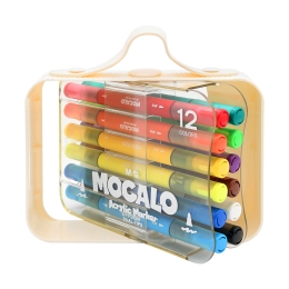 M&G MOCALO Acrylic Marker, dual tips - set of 12 colours (2)