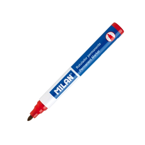 Popisovač MILAN Permanent Marker 4 mm, červený 