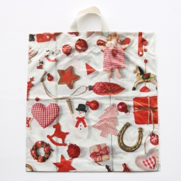 Taška LDPE s ušami 45x39 cm, Vianoce - mix vzorov (1)