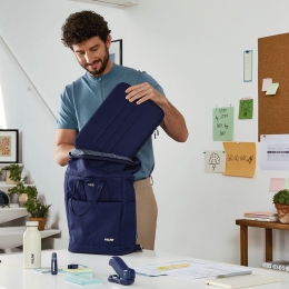 Top roll closure bakpack (10 l) 1918 series, blue navy (8)