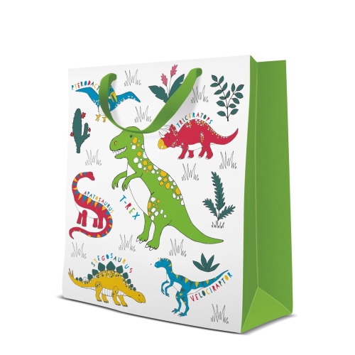 Darčeková taška stredná - Dinosaur 20x10x25 cm