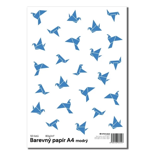 Kopírovací papier A4 80g KP - modrý (bal. 50 ks)